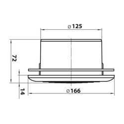 Диффузор потолочный НашВент МВ125ПФс
