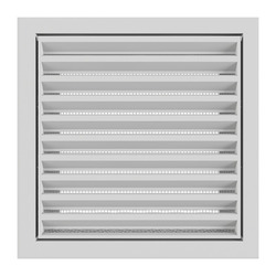 Решетка разъемная НашВент 154х154 мм МВ 100с, с москитной сеткой