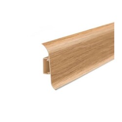 Плинтус Ideal Классик, с кабель-каналом, дуб, 55 мм (2,2 м)