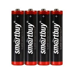 Батарейка солевая Smartbuy, тип R03/АAA, 1,5 В (4 шт)