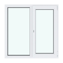 Окно металлопластиковое, поворотно-откидное, правое (1200х1200 мм)