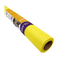 Сетка стеклотканевая фасадная X-Glass 5х5 мм, 1х20 м+/-10%, 145 гр/м2, желтая